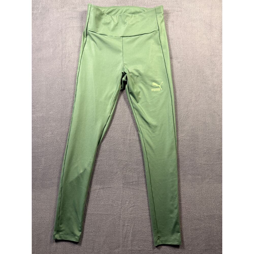 Puma Women's Athletic‎ Leggings Green Size XS Compression Running Workout